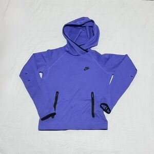 Purple Nike Tech Hoodie with Black Accents